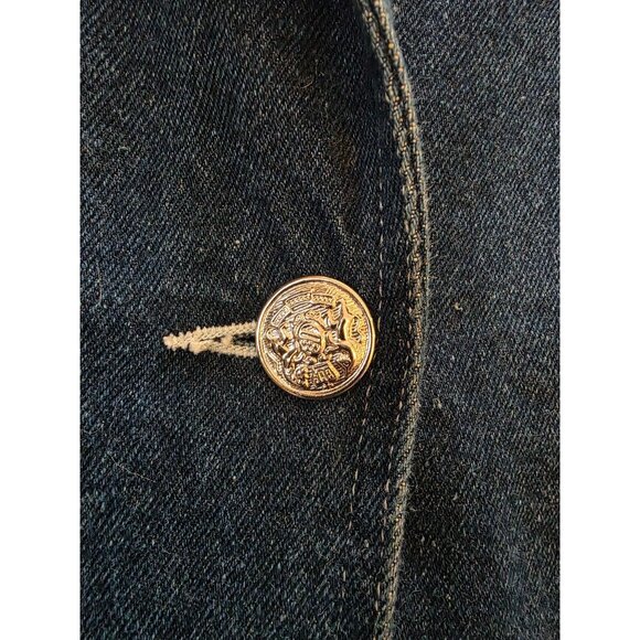 Vintage Next Move Western Denim Jacket With Fringe & Studs 90s - Picture 10 of 12